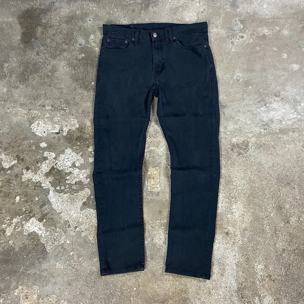 Levi's 510 Jeans Size 33x30 Black Dark Wash Skinny Slim Fit Stretch Casual